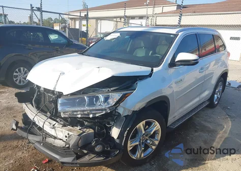 2017 Toyota Highlander Hybrid Limited Platinum from USA, damaged, VIN 5TDDGRFH7HS023184